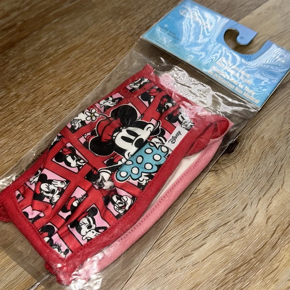 Disney bio world Minnie cloth face mask 3 pk
